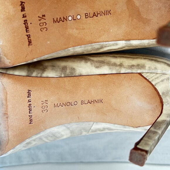 Manolo Blahnik BB 90 Patent pump size 39.5 - Picture 4 of 5